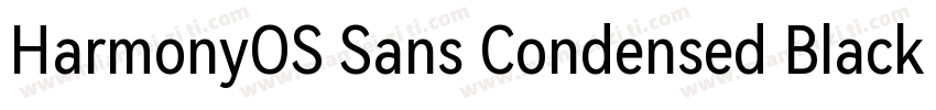 HarmonyOS Sans Condensed Black字体转换